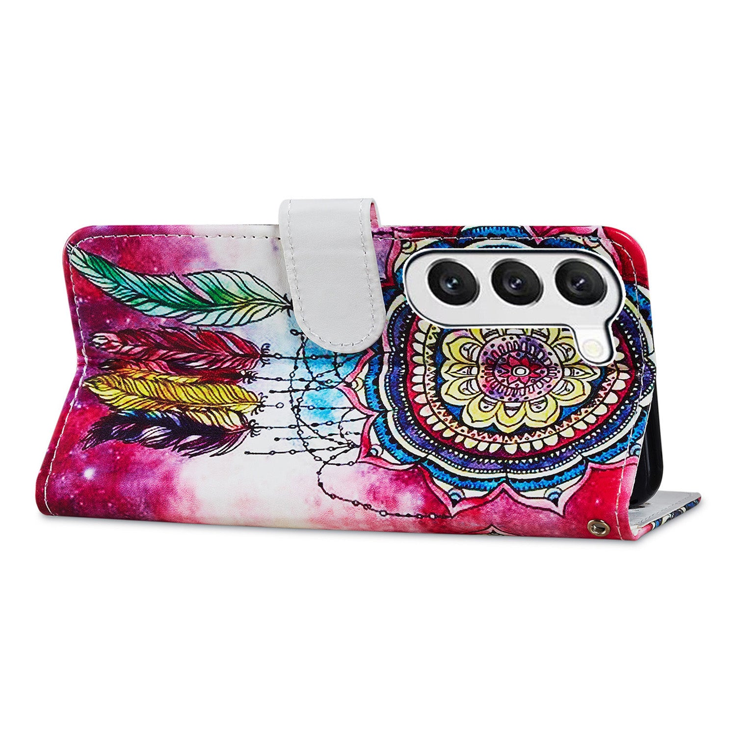 For Samsung Galaxy S23 Anti-fall PU Leather Cover Pattern Printing Wallet Stand Protective Phone Case with Strap For Samsung Galaxy S23 Anti-fall PU Leather Cover Pattern Printing Wallet Stand Protective Phone Case with Strap